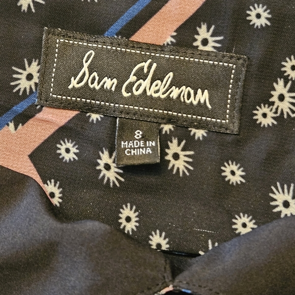 Sam Edelman Ribbon Print Tiered Dress‎ Size 8 - Picture 6 of 8